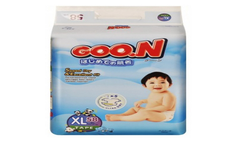 Bỉm dán SUPER JUMBO GOON size XL - 58 miếng (cho bé 12- 20 kg)