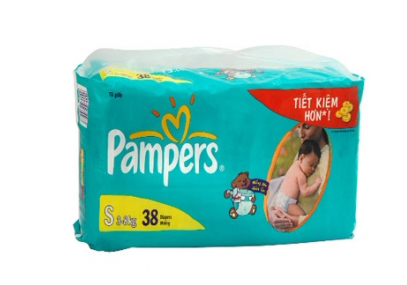 Bỉm dán pamper S38 bịch nhỏ