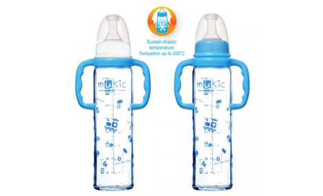 Bình sữa thuỷ tinh có tay cầm 240ml