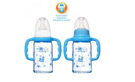 Bình sữa thuỷ tinh có tay cầm 150ml