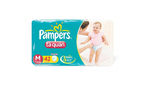 Bỉm quần Pampers size M - 42 miếng (cho bé 6 - 11kg)