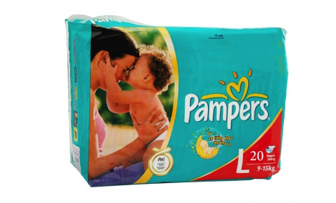 Bỉm quần Pampers size L - 20 miếng (cho bé 9 - 15kg)