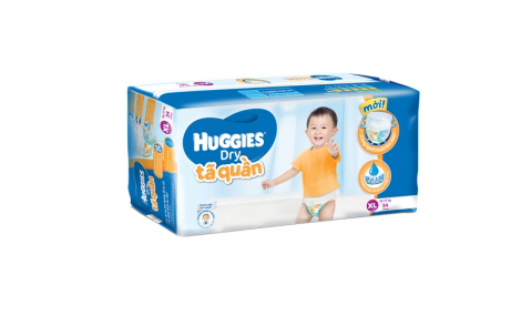 Bỉm quần Huggies Dry Pants Jumbo size XL - 34 miếng (cho bé 11 - 16kg)