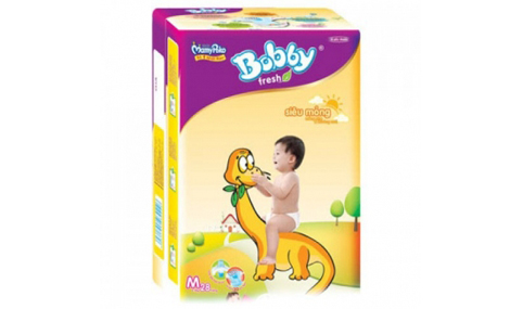 Bỉm dán Bobby Fresh siêu mỏng gói lớn size M - 28 miếng (cho bé 6 - 10 kg)