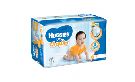 Bỉm quần Huggies Dry Pants Jumbo size M - 42 miếng (cho bé 5 - 10kg)